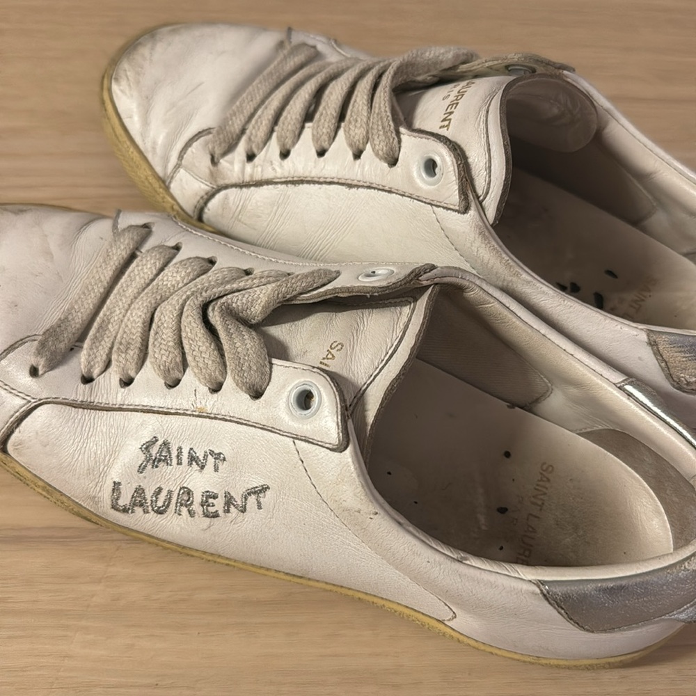 YSL Saint Laurent leather sneakers - Picture 8 of 8